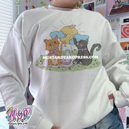 cat lovers crewneck