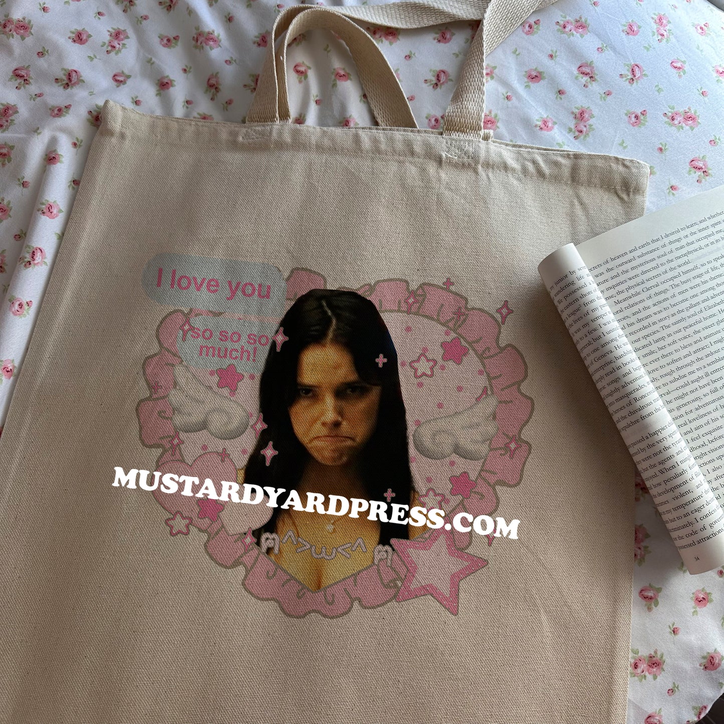 i love you so much tote bag