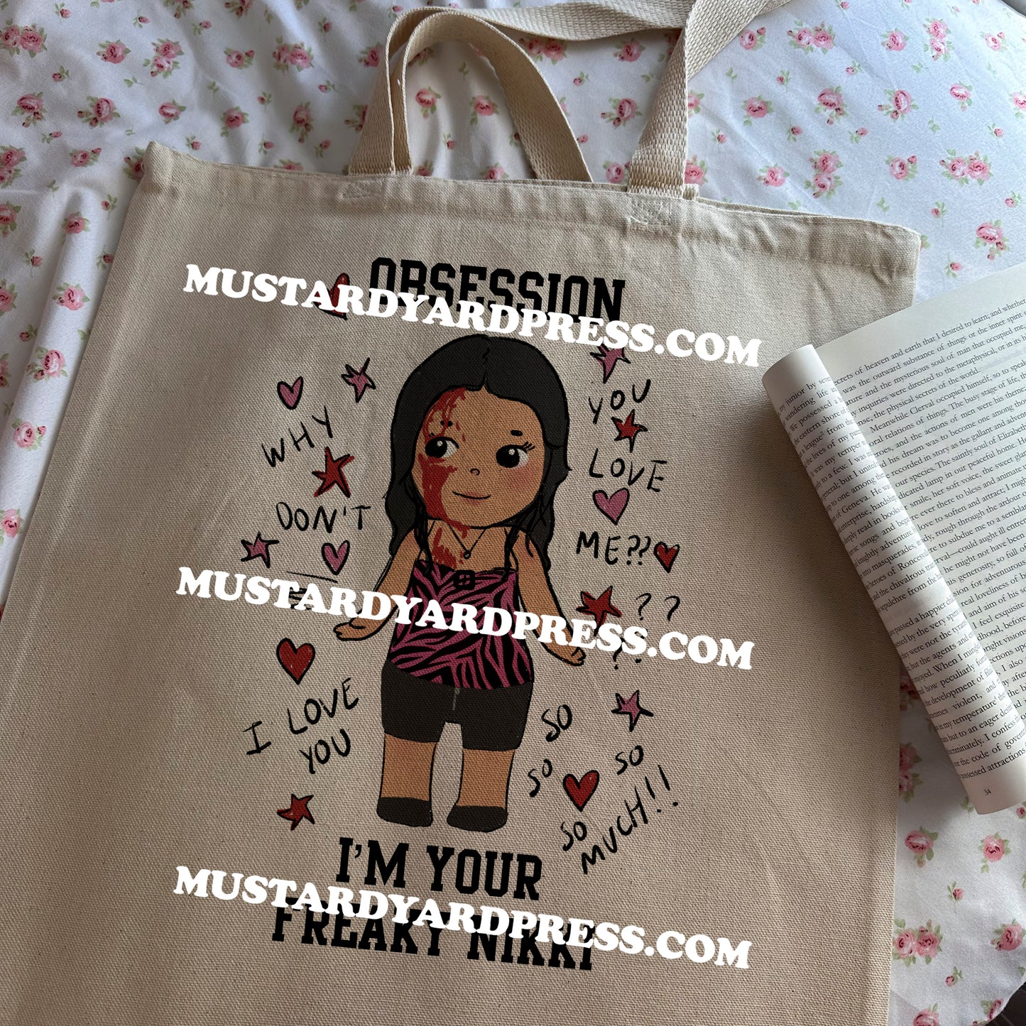angel nikki tote bag