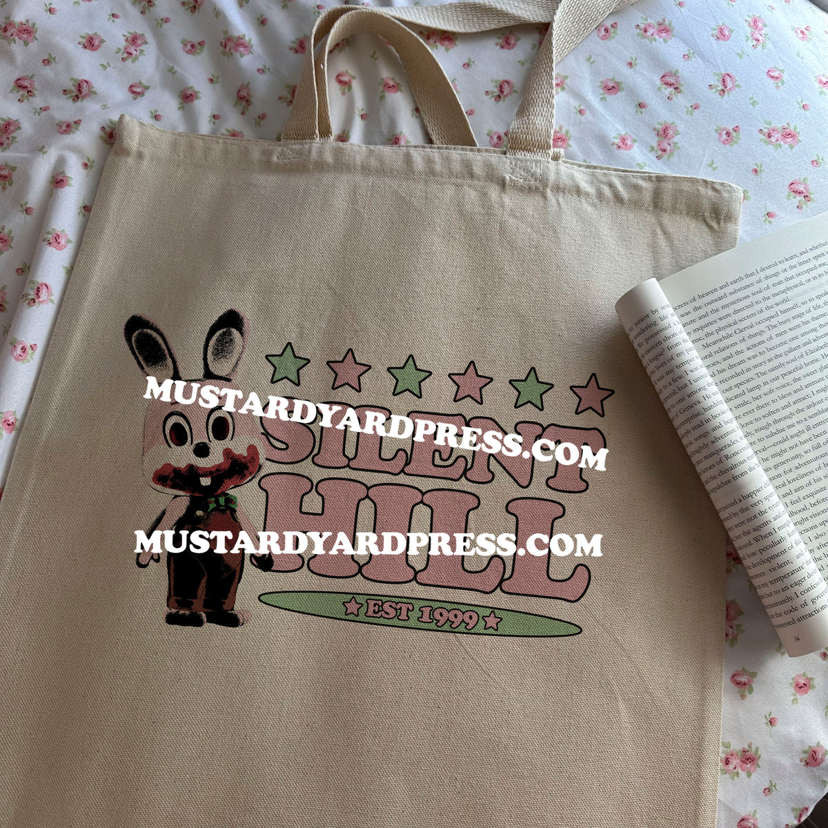 silent logo tote bag