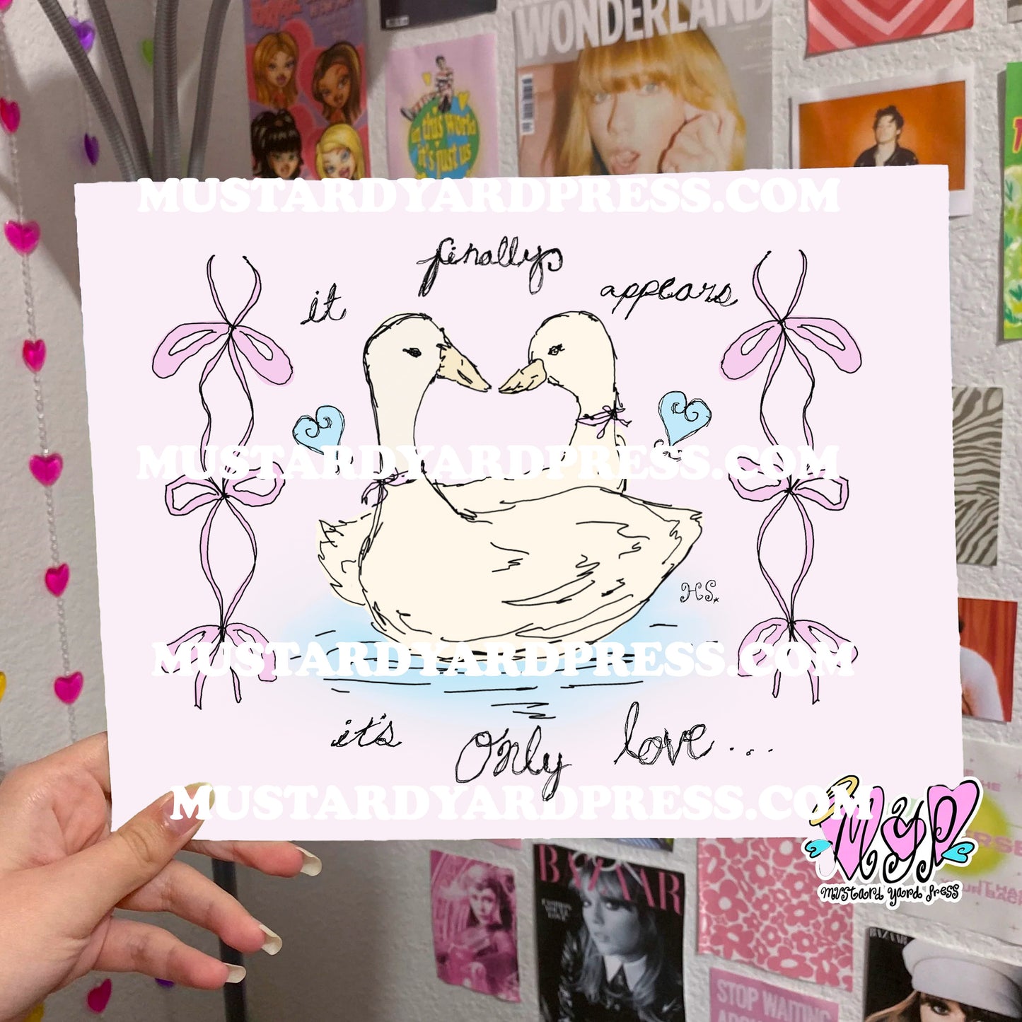 only love swans poster