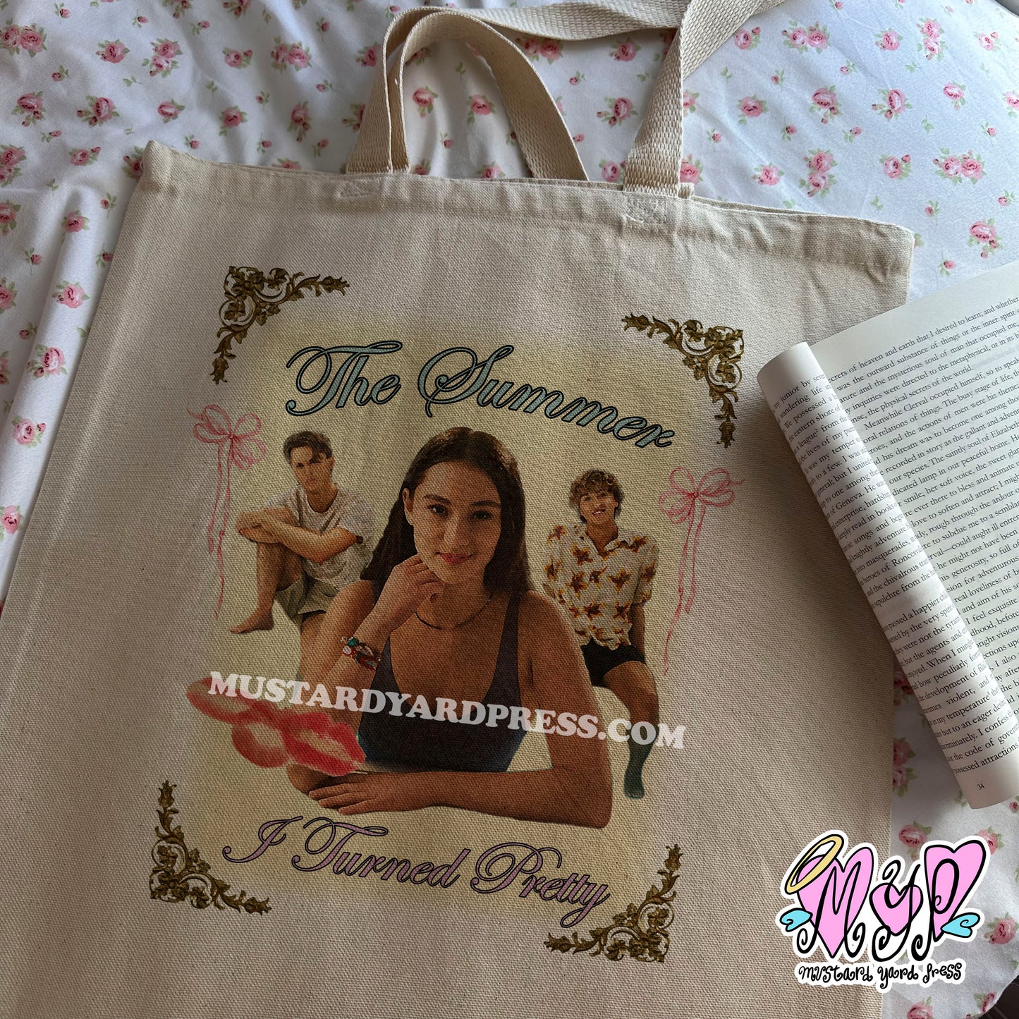 summer poster tote bag