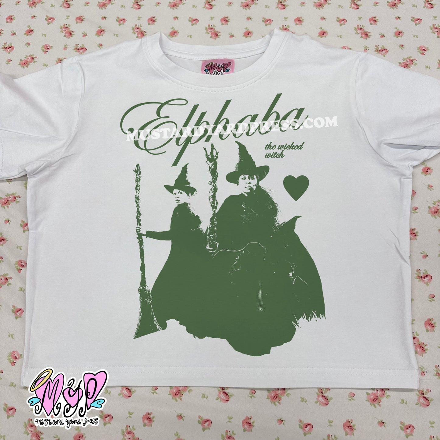 green witch baby tee