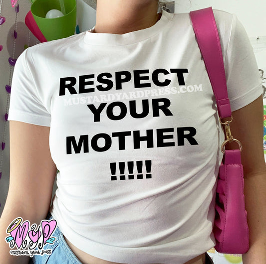 respect baby tee