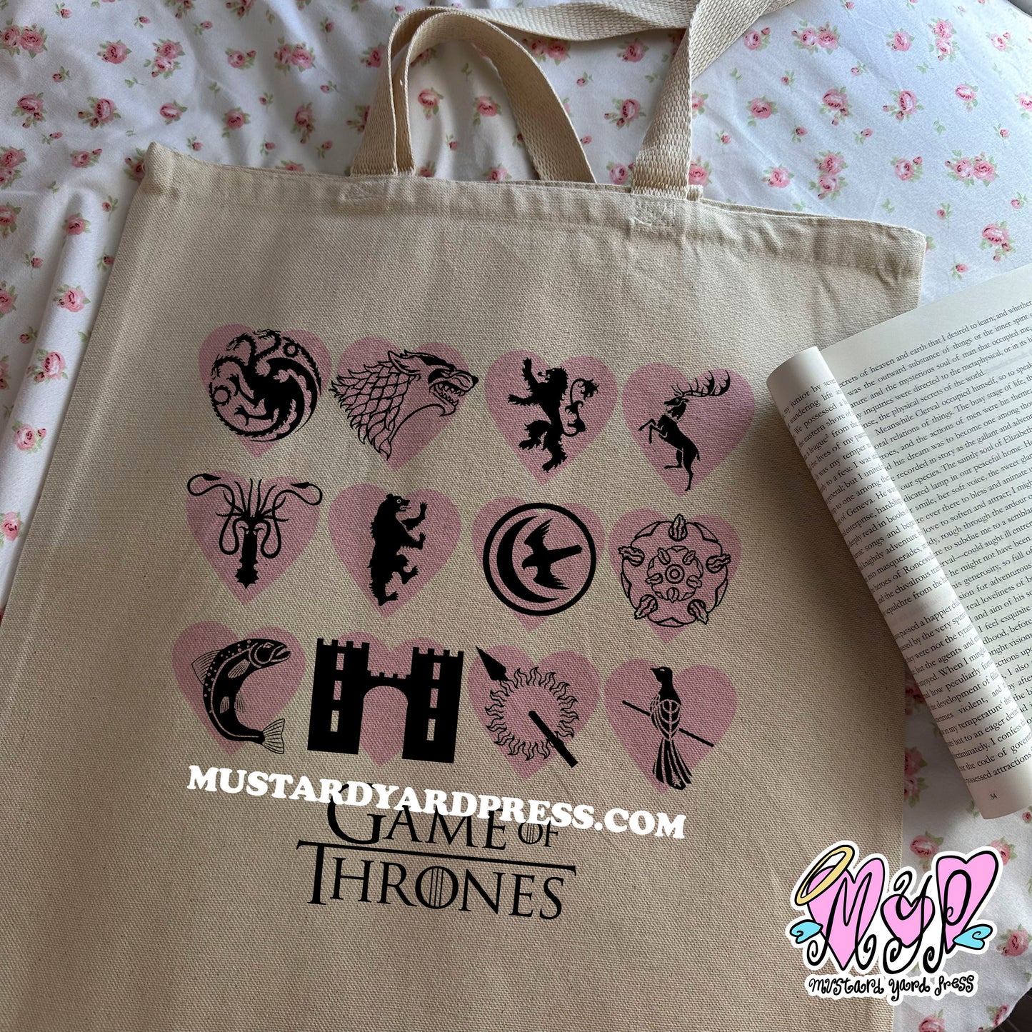 dragon logos tote bag