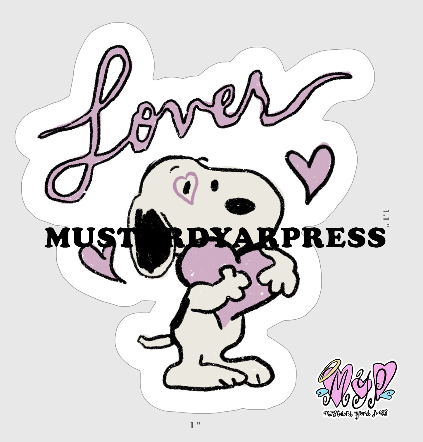 love mini sticker – mustardyardpress