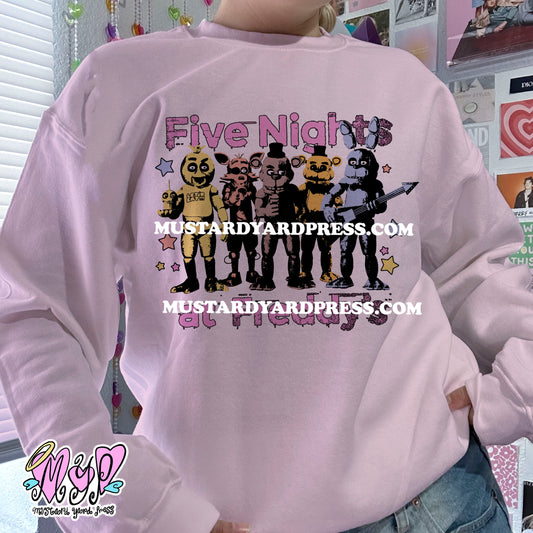 5 nights colors crewneck