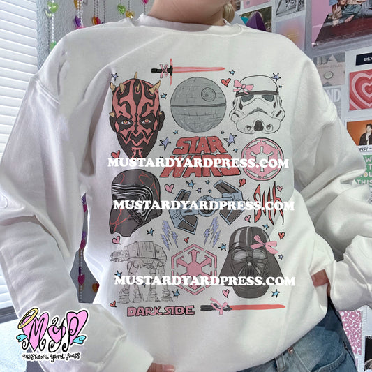 dark doodles crewneck