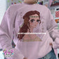 anime style queen crewneck