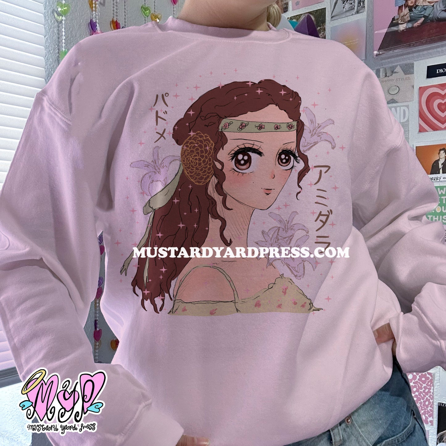 anime style queen crewneck