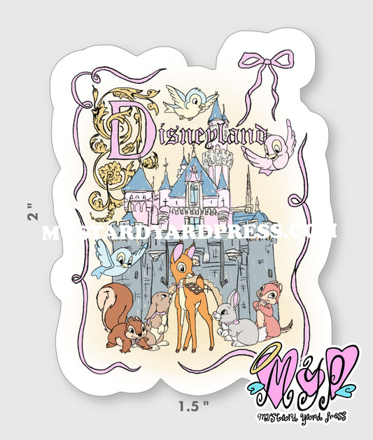 castle critters mini sticker