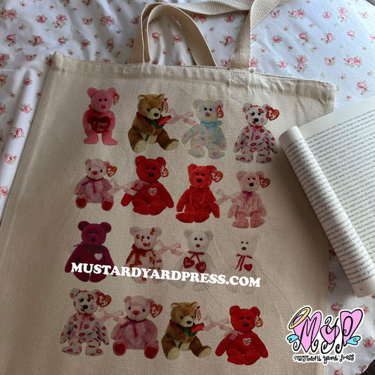bear collection tote bag