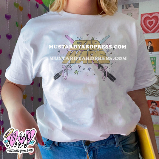 galaxy coquette logo t-shirt