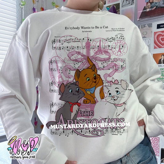 cats crewneck