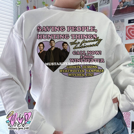 spn call now! crewneck