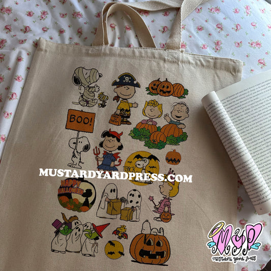 fall animals tote bag