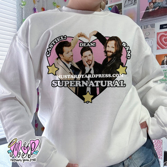 spn heart crewneck