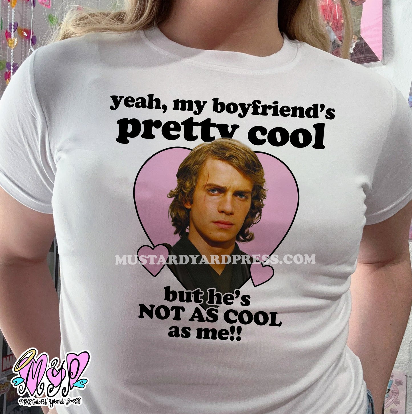 my bf is cool baby tee