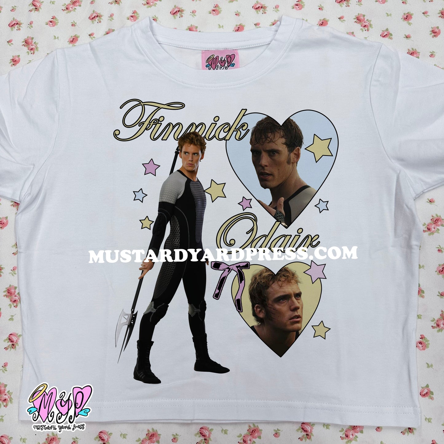 finnick hearts baby tee