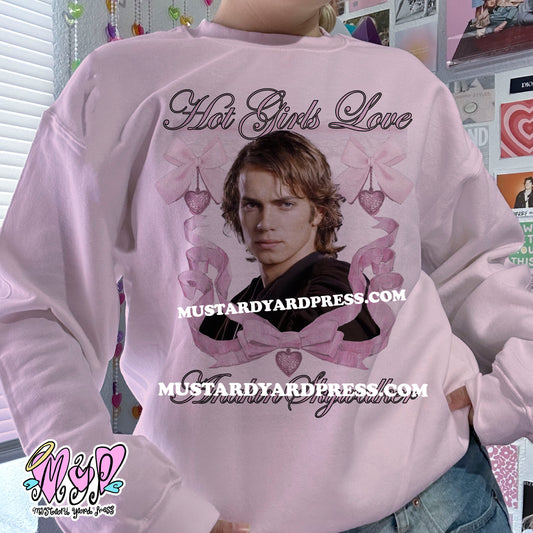 hot girls love ani crewneck