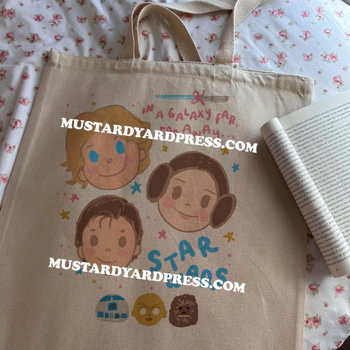 original trio doodle tote bag
