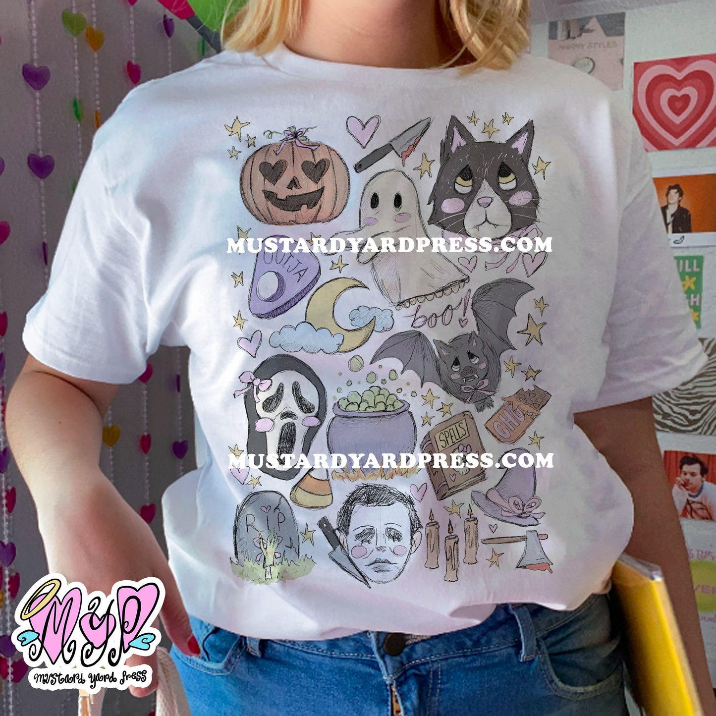 halloween doodles t-shirt