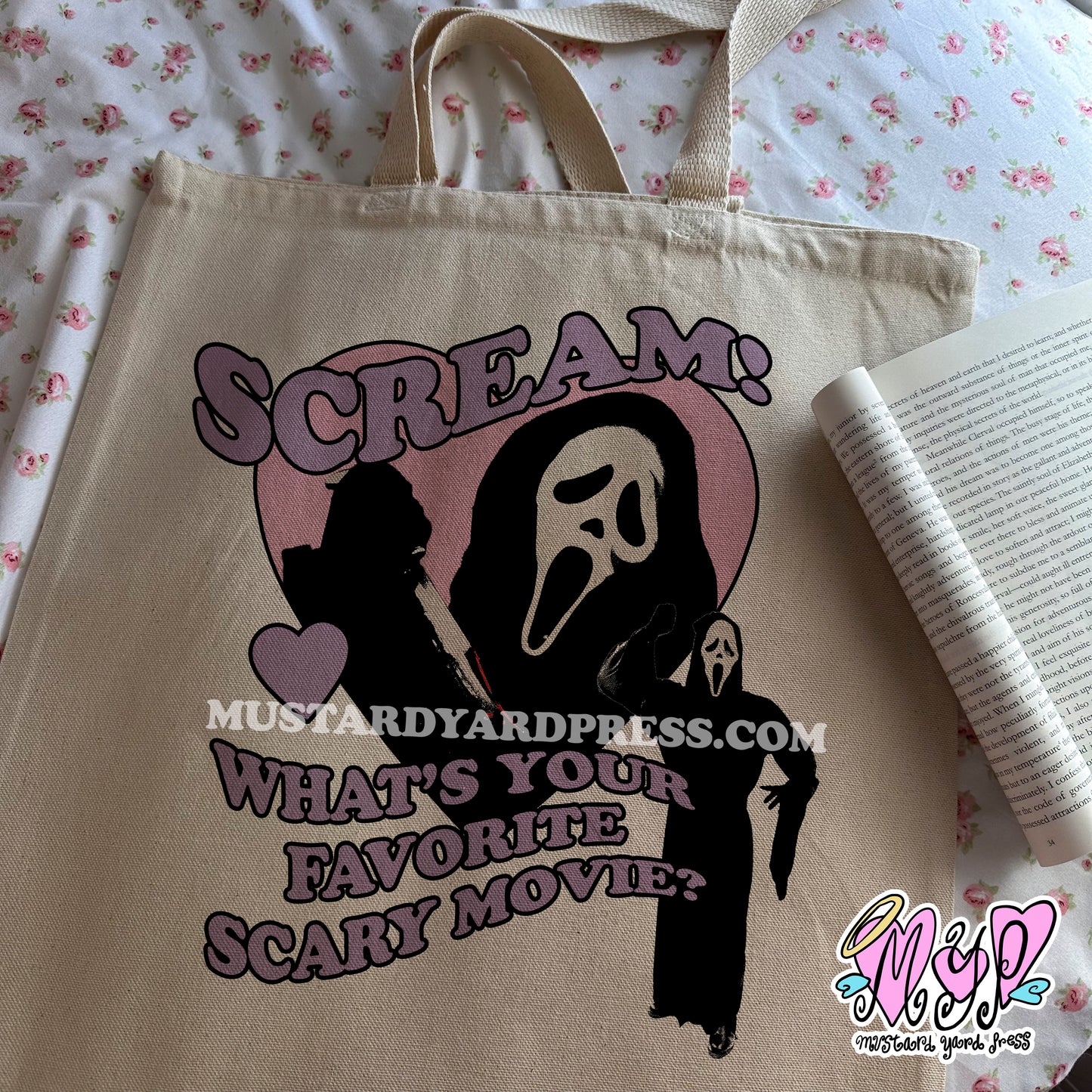 scream! tote bag