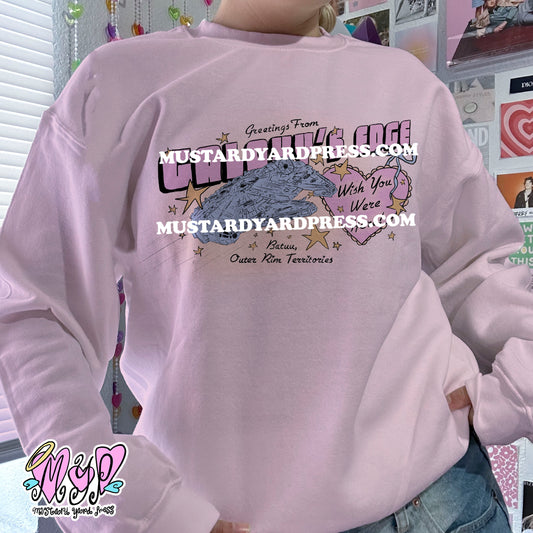 greetings from galaxy crewneck