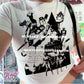 silent collage baby tee