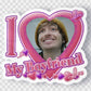 i love my bf bryan mini sticker