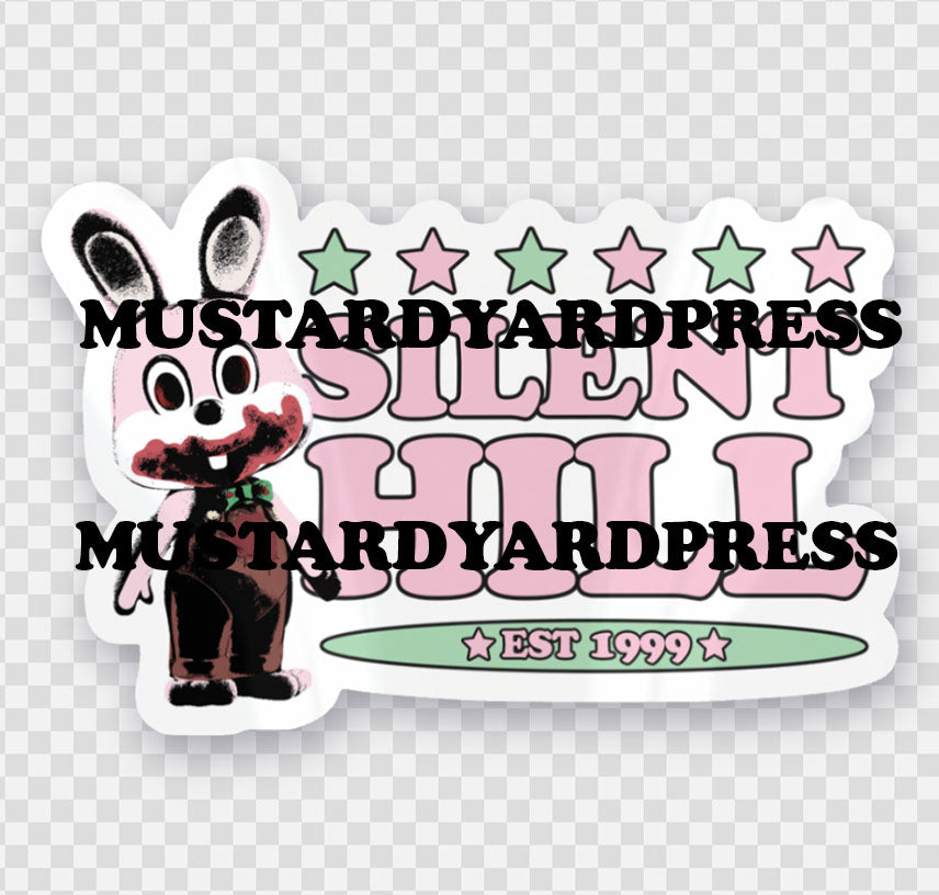 silent logo mini sticker