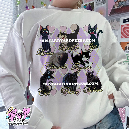 black cats crewneck