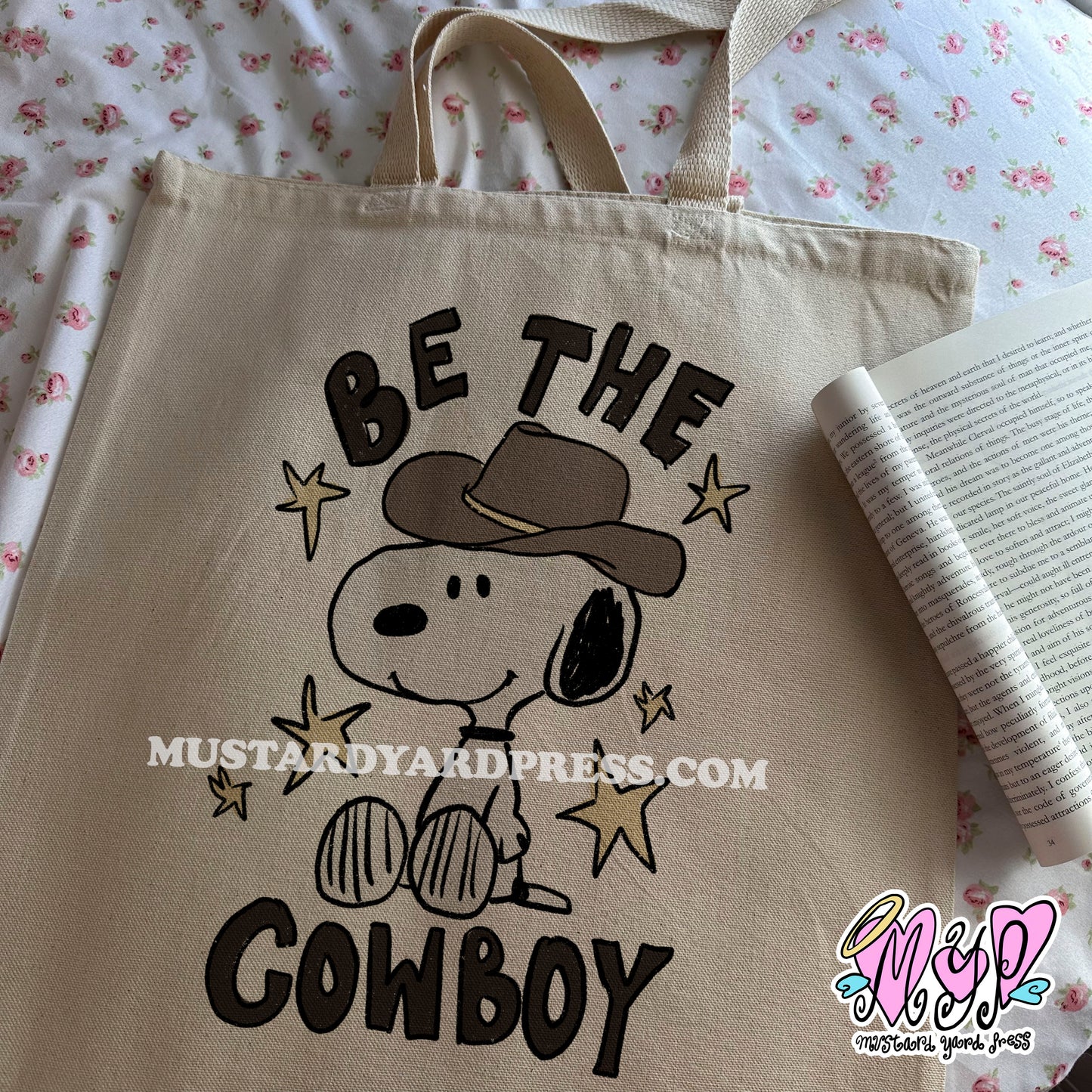 b the cowboy tote bag