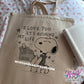 typewriter dog tote bag