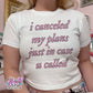 canceled plans baby tee
