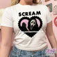 scream lace heart baby tee
