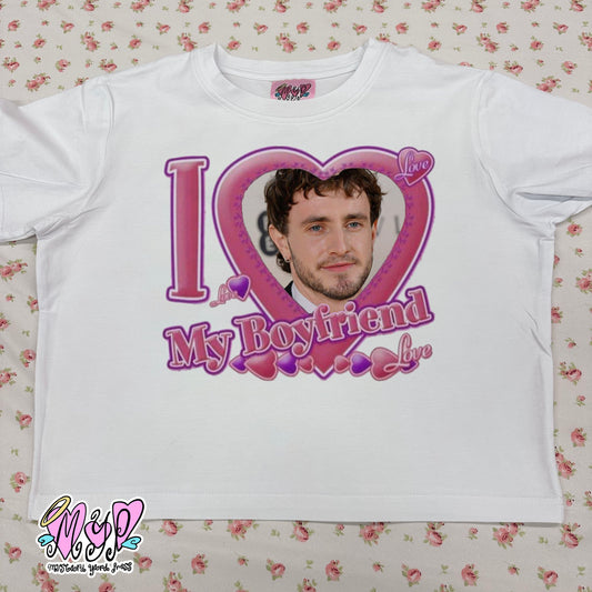 i love my bf paul baby tee