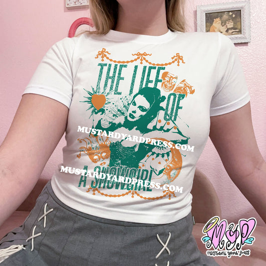 show life mint baby tee