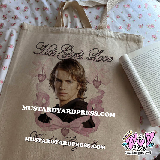 hot girls love ani tote bag