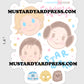 original trio doodle mini sticker