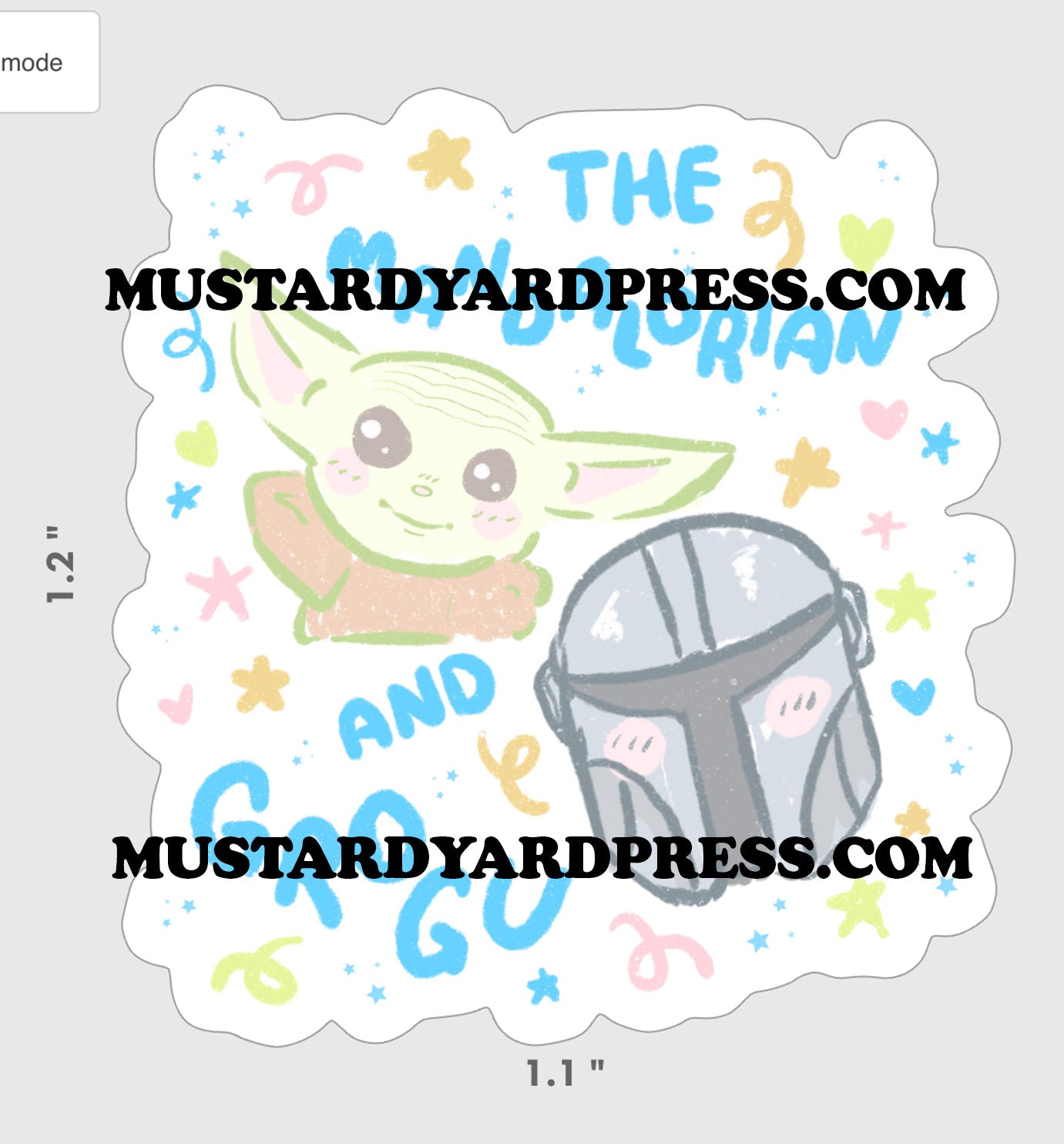 father and son mini sticker