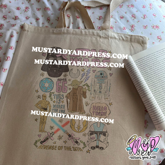 revenge doodles tote bag