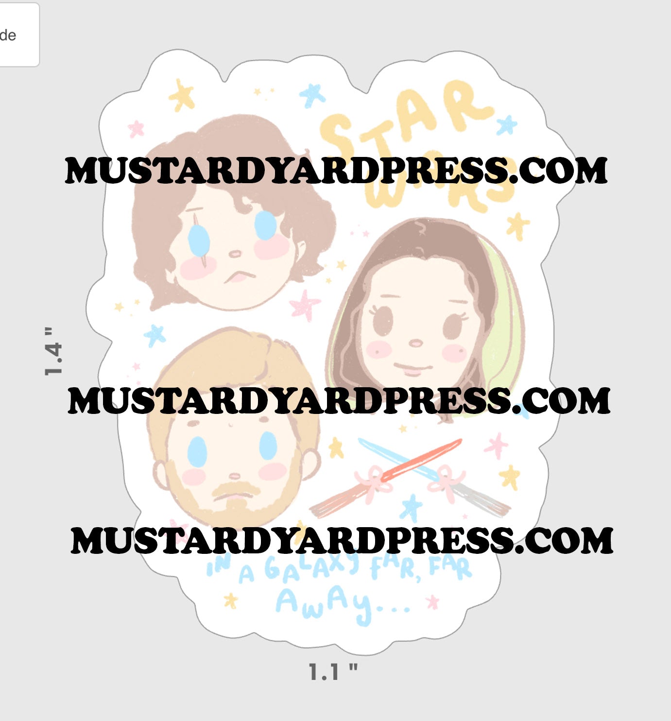 prequel doodles mini sticker