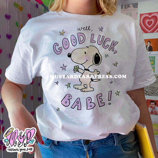 good luck dog t-shirt