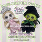*PREORDER* green witch keychain plushie