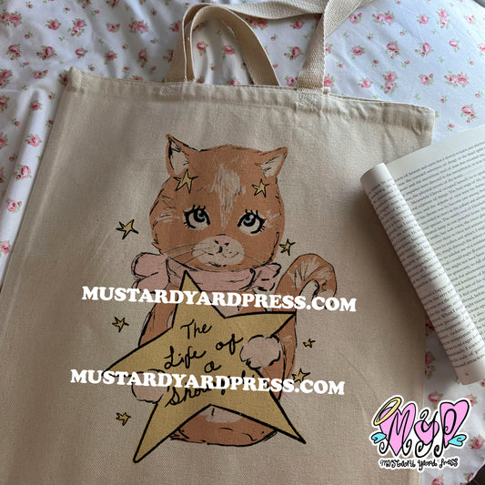 show life cat tote bag
