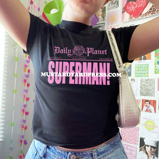 newspaper baby tee