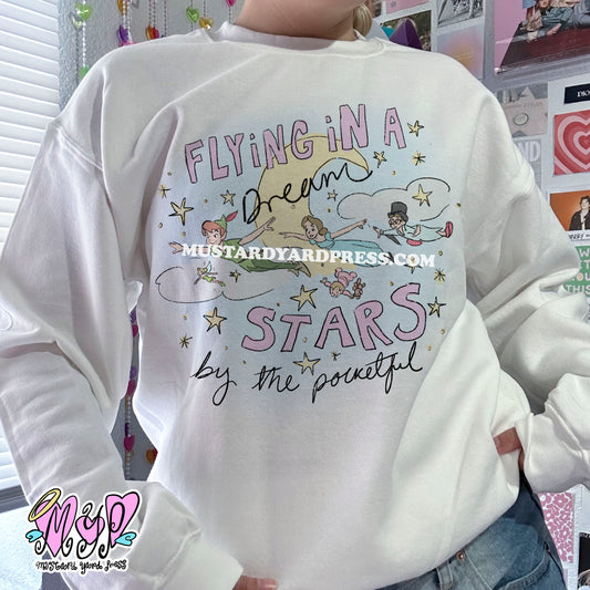 flying in a dream crewneck