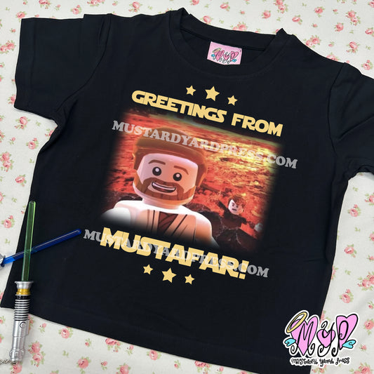 duel greetings baby tee