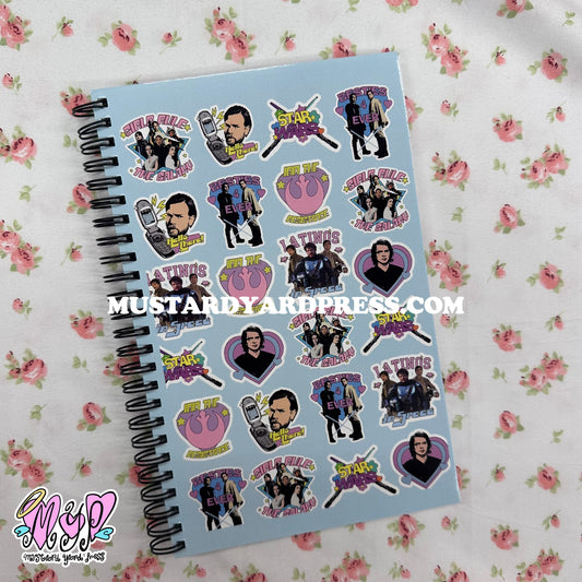 star stickers notebook